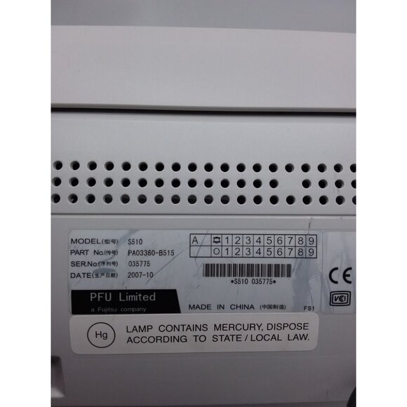 Fujitsu ScanSnap S510 Compact Document Image Scanner Color Duplex Pdf Untested - Picture 12 of 12